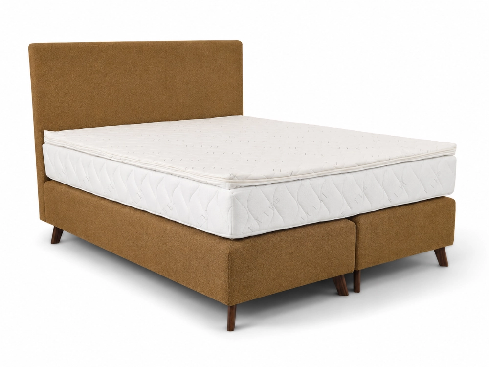 Voodi Royal Pronks 160x200 tugev kontinentaalvoodi pronks toonis