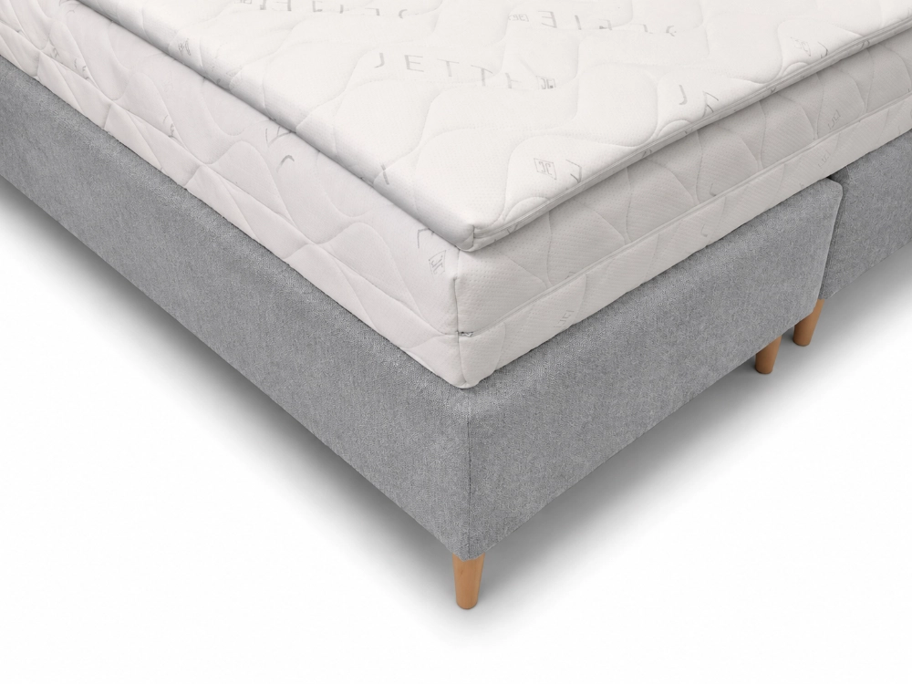 Voodi Royal Silver 180x200 tumedate tamme jalgadega